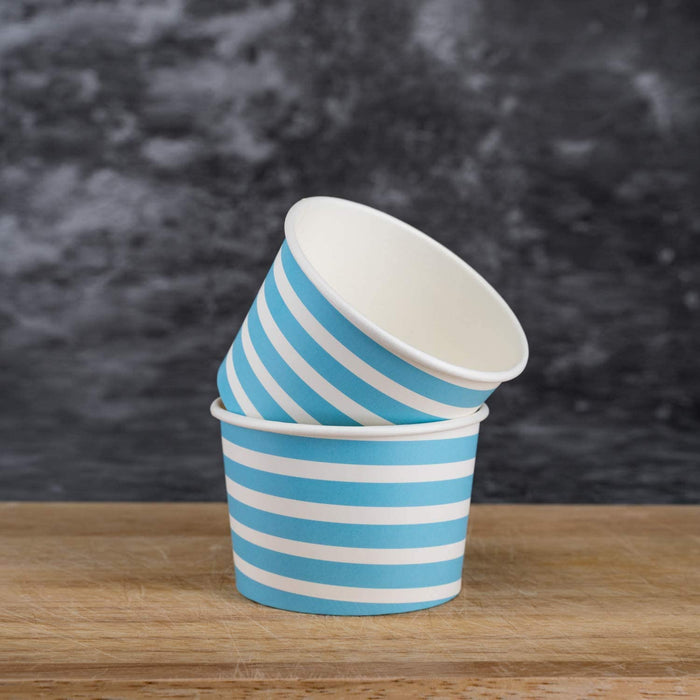 Typtop Ice Cream Sundae Cups - 50 8 oz. Paper Disposable Dessert Bowls and Party Supplies Cups