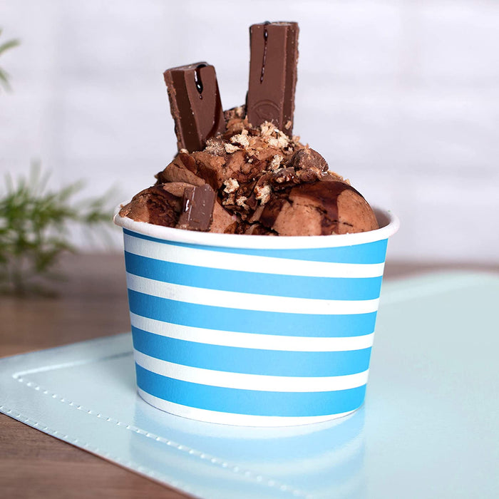 Typtop Ice Cream Cups - 100 Pack Ice Cream Sundae Cups, Frozen Yogurt Dessert Cups